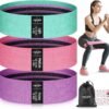 Resistance Bands for Working Out, Fabric Exercise Bands for Legs and Butt, Workout Bands for Women and Men, Booty Band for Yoga Starter Set, Pilates, Rehab, Fitness and Home Workout