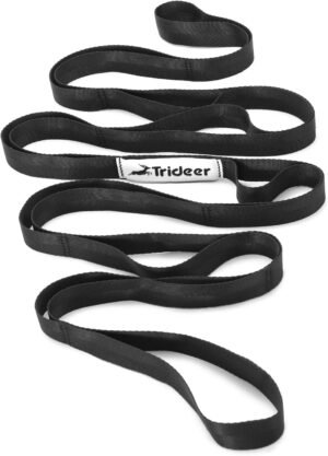 Stretching Strap Yoga Strap Physical Therapy for Home Workout, Exercise, Pilates and Gymnastics, 10 Loops Non-Elastic Stretch Bands with Aesthetic Packaging for Women & Men