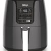 Air Fryer, Roast, Bake, Air Fry, Roast, Broil, Reheats, & Dehydrates, 4-in-1, Fries, Frozen Food, Veggies, and Juicy Meat, Less Oil, Easy Meals, Healthy Meals, Compact, 4 QT, Grey, AF101