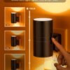 Amber Night Lights Plug into Wall, Dimmable Night Light Plug in, Modern Night Lights Auto On/Off, Amber Night Light 2000K, 0-100LM Adjustable Brightness Nightlight for Hallway Bedroom