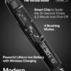 Black Series Ultra Whitening Toothbrush – ADA Accepted Electric Toothbrush- 8 Brush Heads & Travel Case – 40,000 VPM Electric Motor & Wireless Charging - 4 Modes w Smart Timer