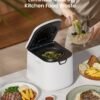 Electric Composter for Kitchen,Ouaken 3L Indoor Kitchen Waste Compost Machine Countertop Smart Composting Bin,Compact Food Recycler for Home with Low Noise,Odorless,Auto-Clean,LED Display