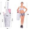 Yoga Mat Bag with Large Size Pocket and Zipper Pocket，Yoga Bag Adjustable Shoulder Strap- Holds More Yoga Accessories