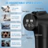 Massage Gun, Muscle Massage Gun for Athletes Handheld Electric Deep Tissue Back Massager, Percussion Massage Device for Pain Relief with 30 Speed Levels 9 Heads
