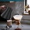 Electric Kettles, Gooseneck Electric Kettle, ±1℉ Temperature Control, Stainless Steel Inner, Quick Heating for Pour Over Coffee, Brew Tea, Boil Hot Water, 1500W/0.9L (Matte Black)