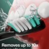Black Series Ultra Whitening Toothbrush – ADA Accepted Electric Toothbrush- 8 Brush Heads & Travel Case – 40,000 VPM Electric Motor & Wireless Charging - 4 Modes w Smart Timer