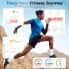 Smart Health Wristband, Wearable Health Fitness Tracker, 120+ Sports Modes, All-Day Automatic Monitoring, with Pedometer/Improve Sleep/Stress/Health, IP68 Waterproof, 2 Pack Bands, Free APP