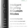 Black Series Ultra Whitening Toothbrush – ADA Accepted Electric Toothbrush- 8 Brush Heads & Travel Case – 40,000 VPM Electric Motor & Wireless Charging - 4 Modes w Smart Timer