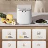 Electric Composter for Kitchen,Ouaken 3L Indoor Kitchen Waste Compost Machine Countertop Smart Composting Bin,Compact Food Recycler for Home with Low Noise,Odorless,Auto-Clean,LED Display