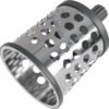 Rotary Cheese Grater, Aluminium, 3 Steel Drum Blades, Cheese, Vegetable, Chocolate, Nut, Fruit Grater with Handle, Non-Slip Suction Foot and Table Clamp, 5 Year Guarantee