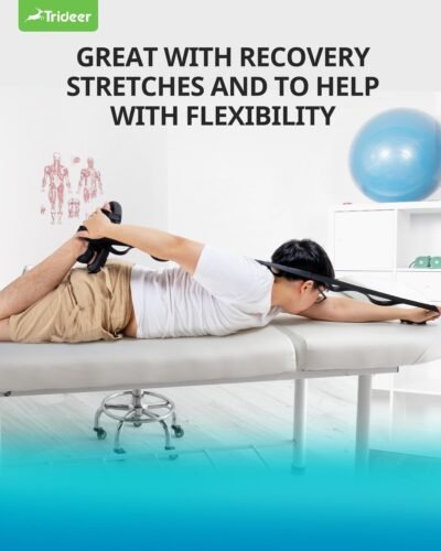 Stretching Strap Yoga Strap Physical Therapy for Home Workout, Exercise, Pilates and Gymnastics, 10 Loops Non-Elastic Stretch Bands with Aesthetic Packaging for Women & Men
