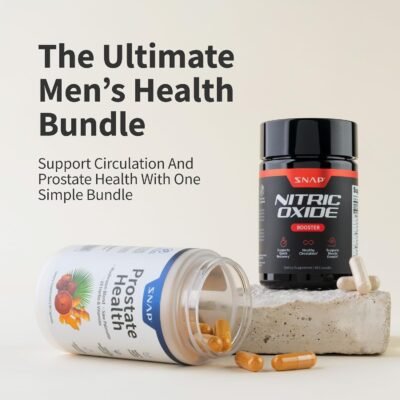 Prostate Health Support Supplement Bundle with Nitric Oxide Booster – 90 Capsules & 60 Capsules