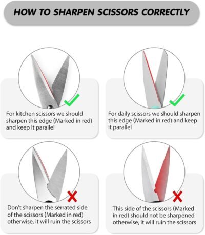 4-In-1 Kitchen Knife Sharpener, Multi-Functional Knife Sharpening Kit, Stylish Kitchen Accessories Suitable For Kitchen Knives, Chef Knives, Precision Knives And Scissors