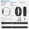 Smart Health Wristband, Wearable Health Fitness Tracker, 120+ Sports Modes, All-Day Automatic Monitoring, with Pedometer/Improve Sleep/Stress/Health, IP68 Waterproof, 2 Pack Bands, Free APP