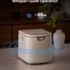Electric Composter for Kitchen,Ouaken 3L Indoor Kitchen Waste Compost Machine Countertop Smart Composting Bin,Compact Food Recycler for Home with Low Noise,Odorless,Auto-Clean,LED Display