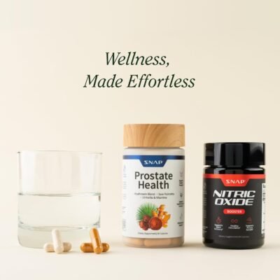 Prostate Health Support Supplement Bundle with Nitric Oxide Booster – 90 Capsules & 60 Capsules