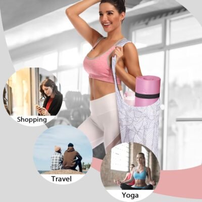 Yoga Mat Bag with Large Size Pocket and Zipper Pocket，Yoga Bag Adjustable Shoulder Strap- Holds More Yoga Accessories