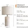 Modern Ceramic Table Lamp Set of 2 for Living Room White Desk Lamps for Bedroom Farmhouse Bedside Nightstand Bedside Lamp End Table Lamps Beige