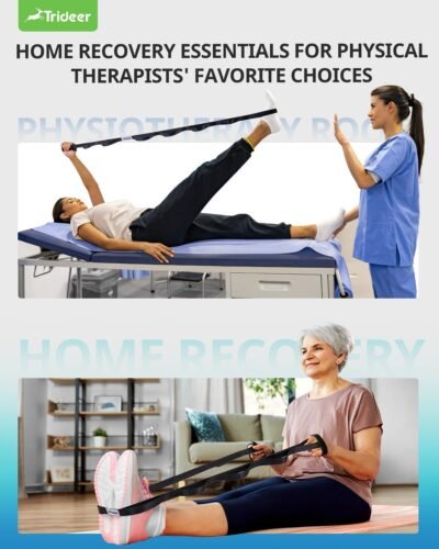 Stretching Strap Yoga Strap Physical Therapy for Home Workout, Exercise, Pilates and Gymnastics, 10 Loops Non-Elastic Stretch Bands with Aesthetic Packaging for Women & Men