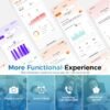 Smart Health Wristband, Wearable Health Fitness Tracker, 120+ Sports Modes, All-Day Automatic Monitoring, with Pedometer/Improve Sleep/Stress/Health, IP68 Waterproof, 2 Pack Bands, Free APP
