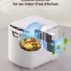 Electric Composter for Kitchen,Ouaken 3L Indoor Kitchen Waste Compost Machine Countertop Smart Composting Bin,Compact Food Recycler for Home with Low Noise,Odorless,Auto-Clean,LED Display