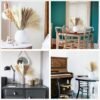 Dried Pampas Grass Decor, 100 Stems Pampas Grass Contains Bunny Tails Dried Flowers, Reed Grass Bouquet for Wedding Boho Flowers Home Table Decor, Rustic Farmhouse Party (17", White and Brown) (Copy)