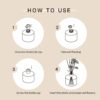 Reed Diffuser Set, 6.7 oz Clean Linen Scented Diffuser with Sticks Home Fragrance Reed Diffuser for Bathroom Shelf Decor