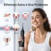 Water Dental Flosser Teeth Pick: Portable Cordless Oral Irrigator 300ML Rechargeable Travel Irrigation Cleaner IPX7 Waterproof Electric Flossing Machine for Teeth Cleaning