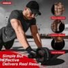 Ab Roller Wheel, Abs & Core Workout Equipment for Home Gym with Knee Pad Accessories, Abdominal Wheel for Full-body Strength Training