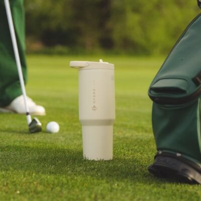 HydroJug Sport - Stainless Steel Tumbler with Straw, Vacuum Insulated, 32oz Leakproof Water Bottle, Ergonomic Design, Reusable, Dishwasher Safe, Rubber Base, Durable for Gym or Outdoors, Pink Sand