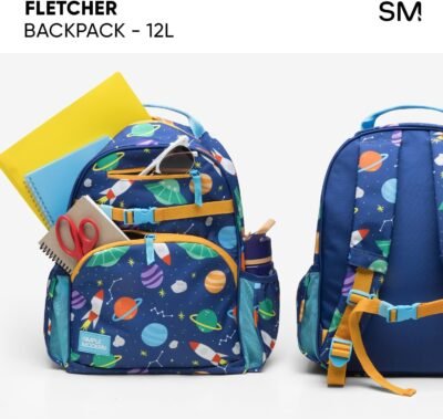 1754625957_71ipWTJMd2L._AC_SL1500_.jpg Simple Modern Medium Marvel Toddler Backpack for School Girls and Boys | Kindergarten Elementary Kids Backpack | Fletcher Collection | Kids - 15" tall | Spidey Kid