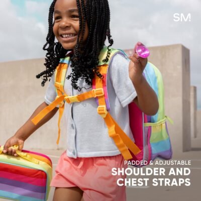 1754625958_71vrf9rGOL._AC_SL1500_.jpg Simple Modern Medium Marvel Toddler Backpack for School Girls and Boys | Kindergarten Elementary Kids Backpack | Fletcher Collection | Kids - 15" tall | Spidey Kid