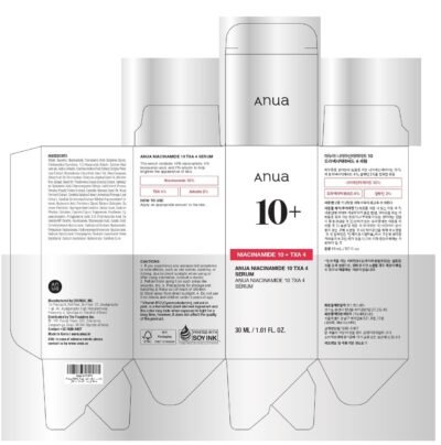 1754807098_716TDwMYycL._SL1285_.jpg ANUA Niacinamide 10 + TXA 4 Serum, Hyaluronic Acid, Tranexamic acid, Vitamin B12, Facial Serum for Glass Skin, Clarifying, Radiant Complexion with Natural Color, Korean Skin Care (30ml /1.01 fl.oz)