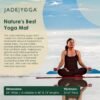 JadeYoga Harmony Yoga Mat - Durable & Thick Gym Fitness Mat, Non-Slip Natural Rubber Yoga Mat - Home Exercise & Stretching Mat, Workout Mat - Yoga, Pilates & Meditation for Women & Men