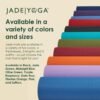 JadeYoga Harmony Yoga Mat - Durable & Thick Gym Fitness Mat, Non-Slip Natural Rubber Yoga Mat - Home Exercise & Stretching Mat, Workout Mat - Yoga, Pilates & Meditation for Women & Men