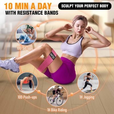 1754860057_71SDhNJ4d3L._AC_SL1500_.jpg Fabric Resistance Bands for Working Out - Exercise Bands for Women and Men, Booty Bands for Legs and Glute, Yoga, Pilates, Rehab, Fitness and Home Workout