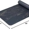 Gaiam Dry-Grip Yoga Mat - 5mm Thick Non-Slip Exercise & Fitness Mat for Standard or Hot Yoga, Pilates and Floor Workouts - Cushioned Support, Non-Slip Coat - 68 x 24 Inches