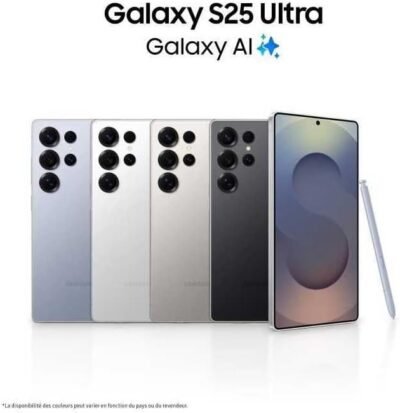 SAMSUNG Galaxy ​S25 Ultra 5G 2025 (International Version) | GSM Unlocked (T-Mobile) | ​512GB ​Storage​ + 12GB RAM SM-S938B ​Qualcomm Snapdragon 8 Elite Android 15 Smartphone (Titanium Grey)