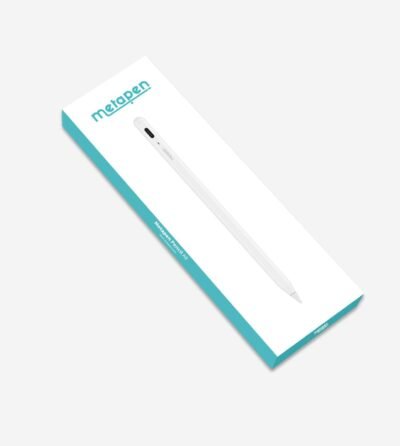 Metapen Pencil A8 for Apple iPad 2018-2025, (2X Faster Charge), Tilt Sensitivity, Pixel Precision, Stylus Pen for iPad 11/10/9/8/7/6th Gen, Pro 12.9/11/13-inch M4, Air 3/4/5/M2/M3, Mini 5/6th, White