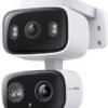 Tapo 2K 3MP Indoor/Outdoor Dual Lens Pan/Tilt Security Camera – 130° Wide-Angle + 6mm Telephoto, 360° Pan, Free Person/Vehicle Detection, SD/Cloud Storage, Works w/Alexa & Google Home – HybridCam Duo