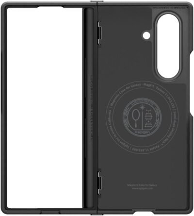 Spigen for Galaxy Z Fold 7 Case, Slim Armor Pro MagFit [Hinge Protection] [Fast Wireless Charging/Magnet for Galaxy] - Black