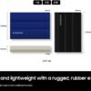 Samsung T7 Shield 4TB Portable SSD - 1050MB/s, Rugged, Water & Dust Resistant, for Content Creators - Black