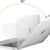 MOSISO Compatible with MacBook Air 13 inch Case 2025 2024 2023 2022 M4 A3240 M3 A3113 M2 A2681, Plastic Hard Shell&Keyboard Cover&Screen Film&Type C for MacBook Air 13.6 inch Case, Crystal Clear