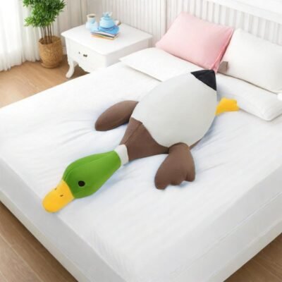Mallard Duck Plush,Mallard Duck Stuffed Animals, Soft Furry Duck Stuffed Animal Pillow,Huge Duck Plush Hugging Pillow Gifts for Every Age (62.9in)