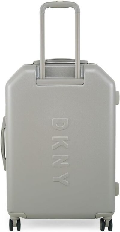 DKNY Metal Logo Upright Hardside Luggage 30", Clay