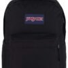 JanSport SuperBreak Plus Backpack with Padded 15-inch Laptop Sleeve and Integrated Bottle Pocket - Spacious and Durable Daypack for Work and Travel - Black