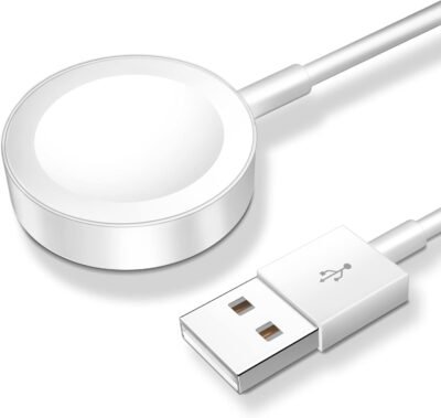 𝟐𝟎𝟐𝟓 𝐔𝐩𝐠𝐫𝐚𝐝𝐞𝐝 for Apple Watch Charger Magnetic Fast Charging Cable [Portable] Magnetic Wireless Charging Compatible with iWatch Series Ultra/10/9/8/7/6/SE/5/4/3/2-[3.3FT] White