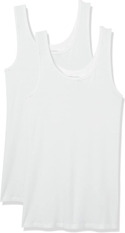 51lx2I-TUdS._AC_SL1500_.jpg Amazon Essentials Women's Slim-Fit Tank Top, Pack of 2