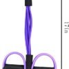 Multifunction Tension Rope, 6-Tube Elastic Yoga Pedal Puller Resistance Band, Natural Latex Tension Rope Fitness Equipment, for Abdomen/Waist/Arm/Leg Stretching Slimming Training