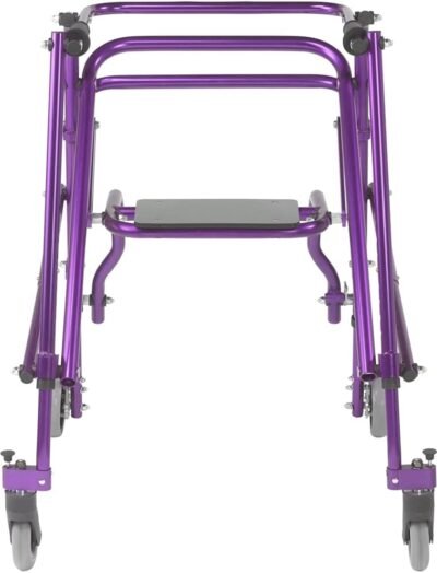 Inspired by Drive Nimbo 2G Mobility Aid Lightweight Posterior Walker with Seat, Large, Wizard Purple